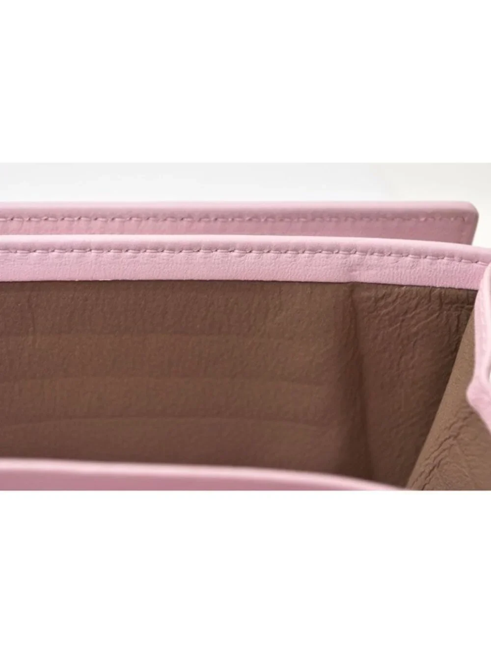 Bottega Veneta Wallet Continental Pink Embroidery